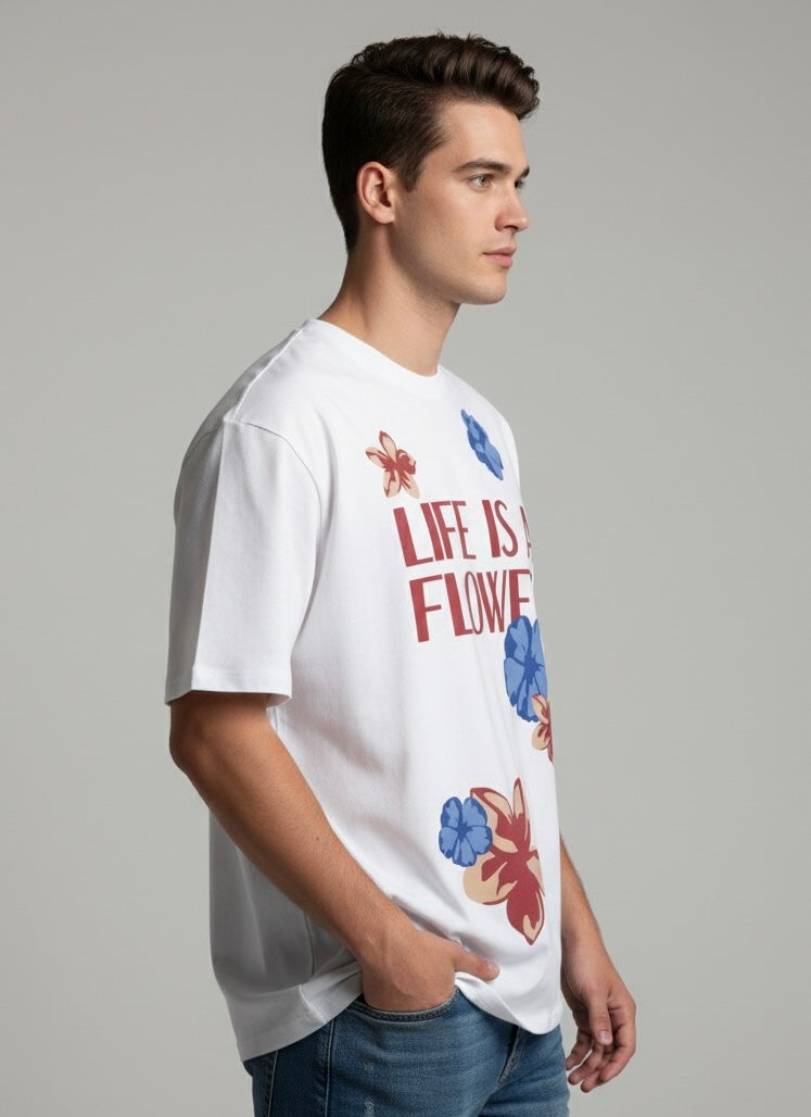 A FLOWER T-SHIRT