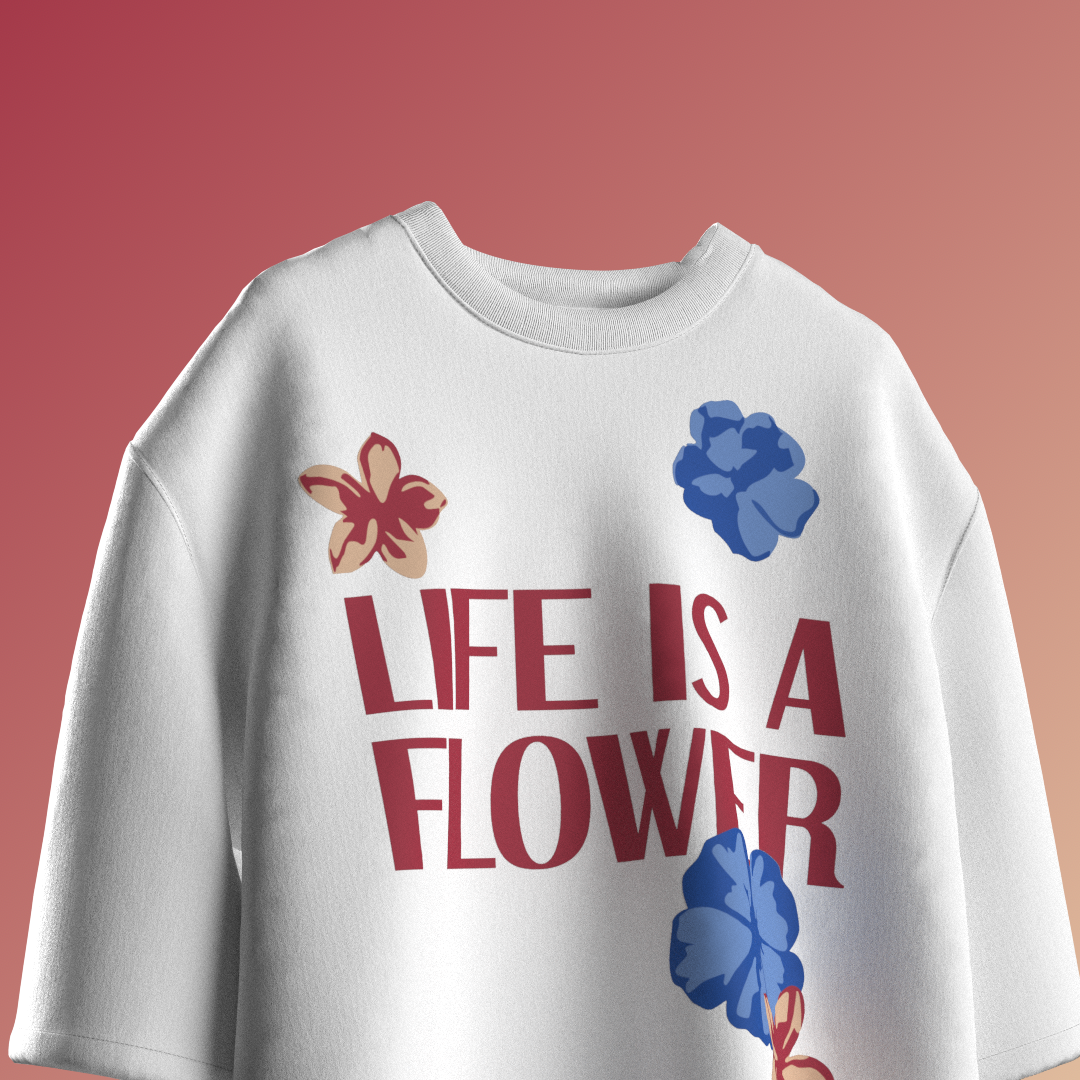 A FLOWER T-SHIRT