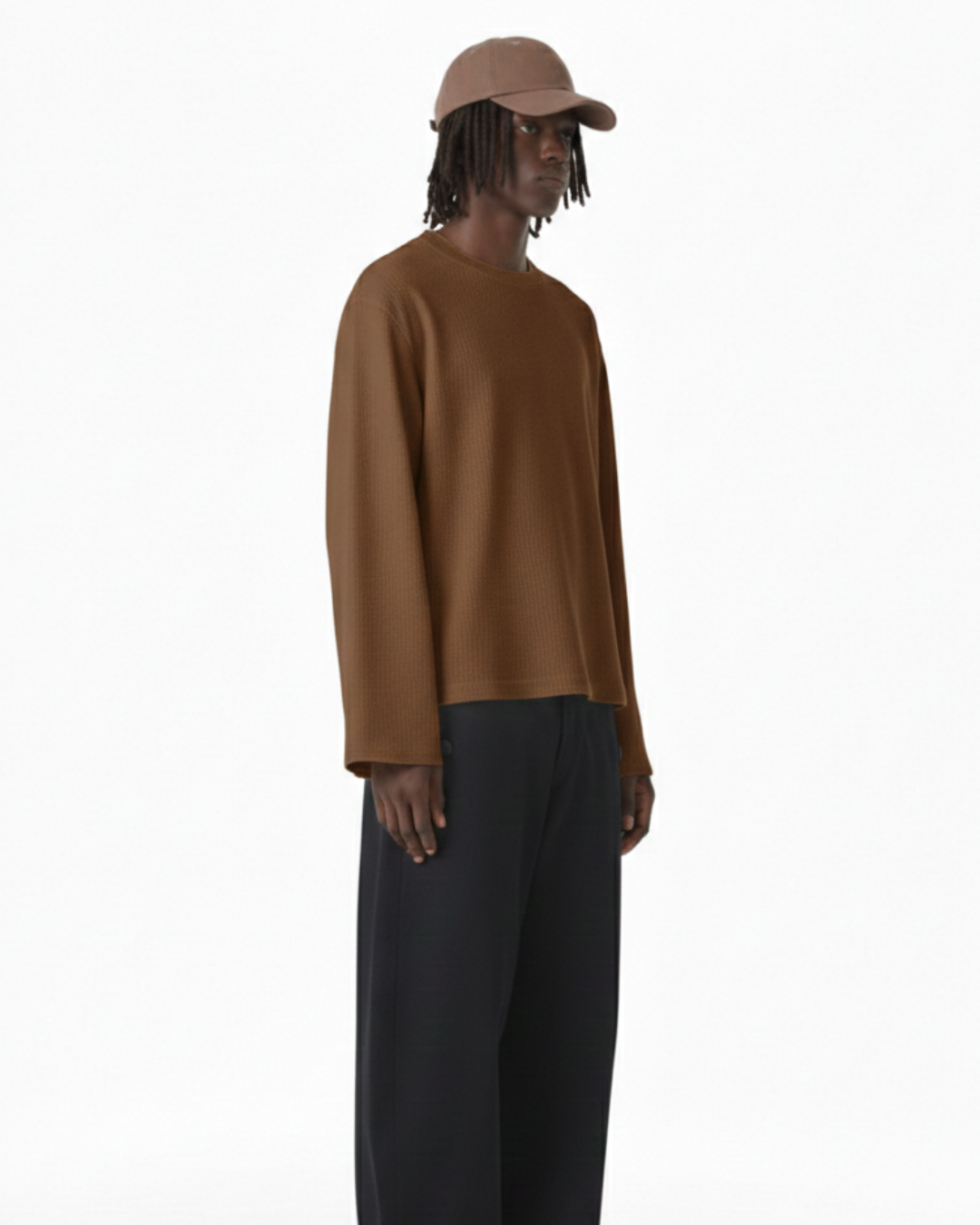 Coffee Brown Waffle T-Shirt