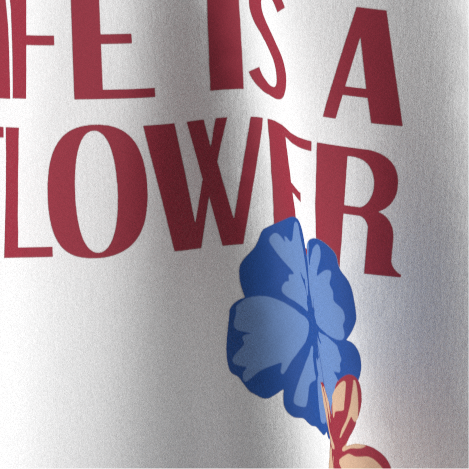 A FLOWER T-SHIRT