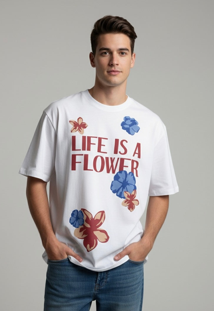 A FLOWER T-SHIRT