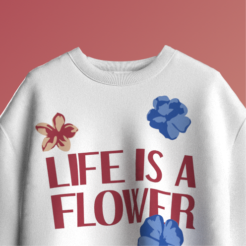 A FLOWER T-SHIRT